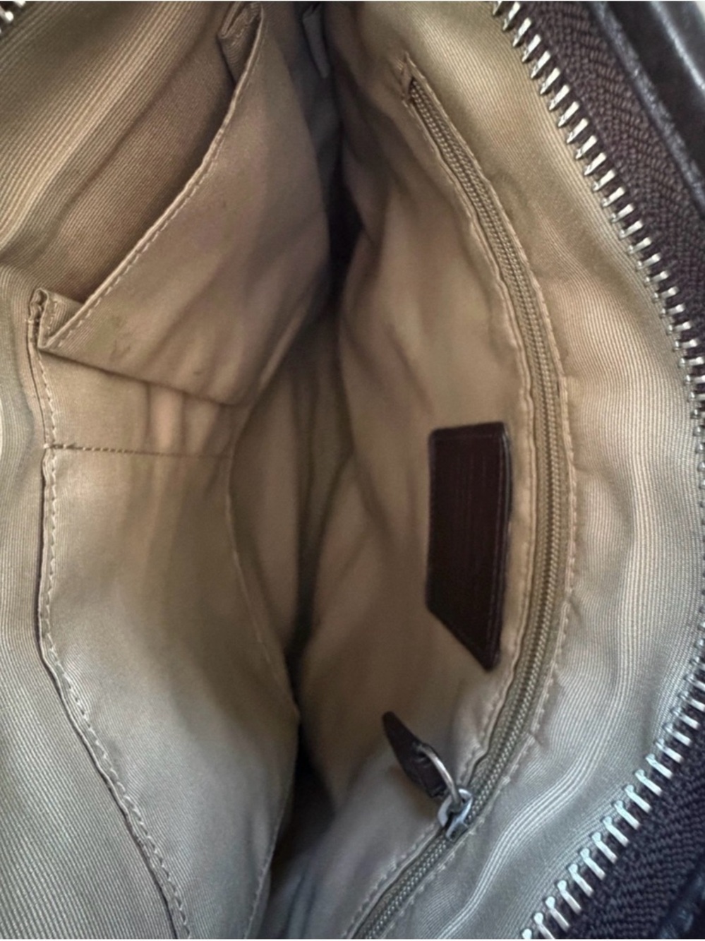 Coach Brown Signature Canvas Crossbody Bag with Dark Trim - Picture 7 of 9